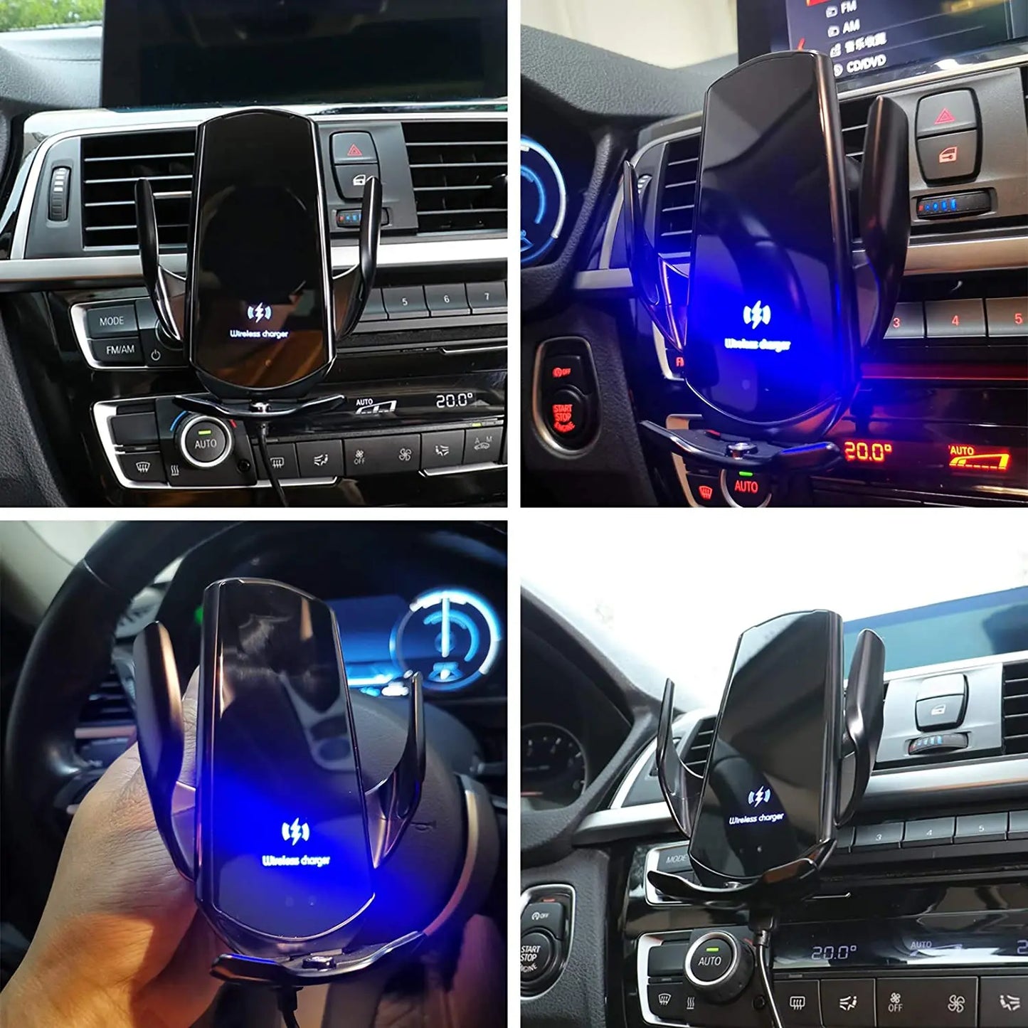 30W Auto-Magnetic Car Charger Mount for iPhone 15/14/13/12/11/X/8 & Samsung – Swift and Secure Wireless Charging