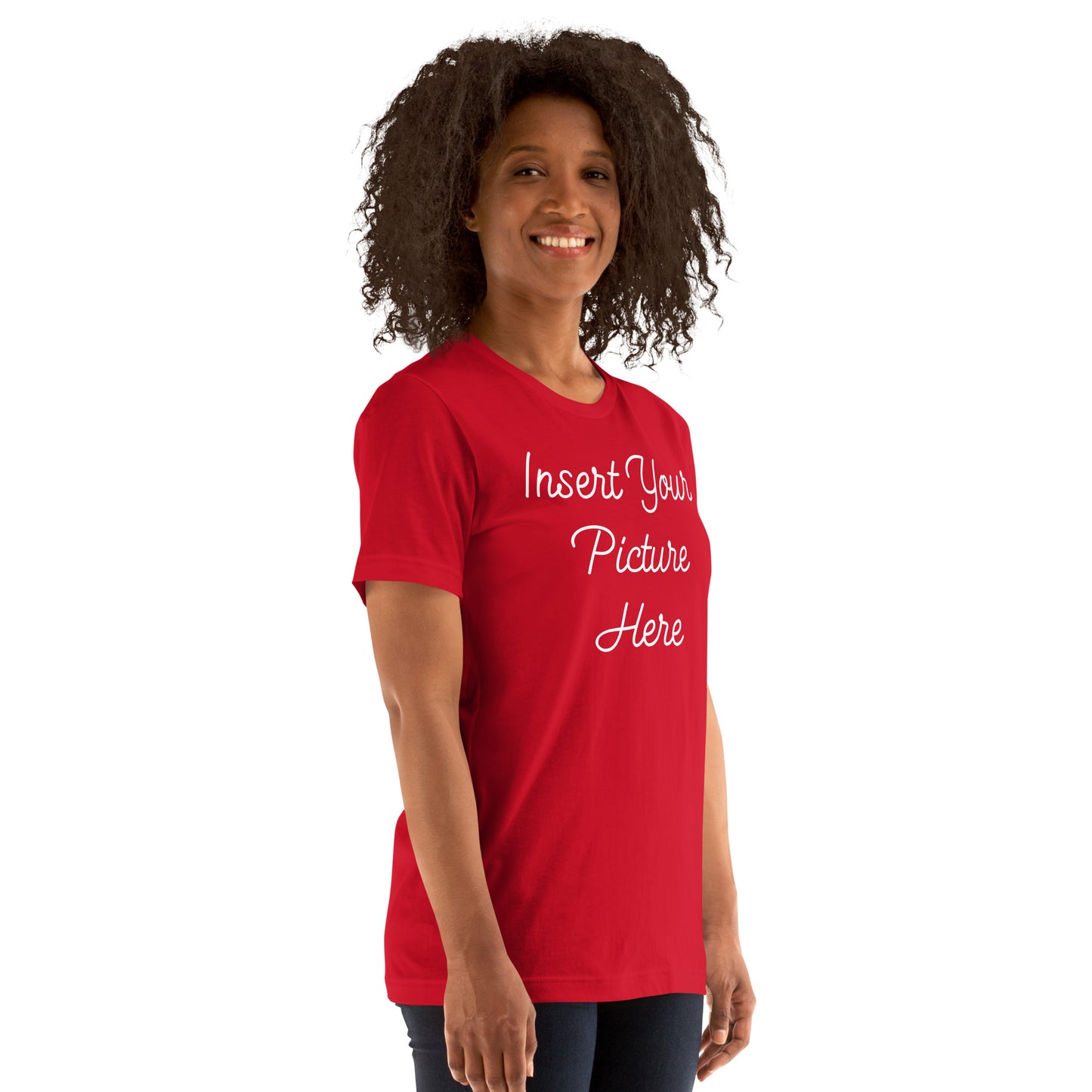 CUSTOM Worldly Love: Unisex Mother's Day T-Shirt - 'Moms Make the World Go Round' on White Letters