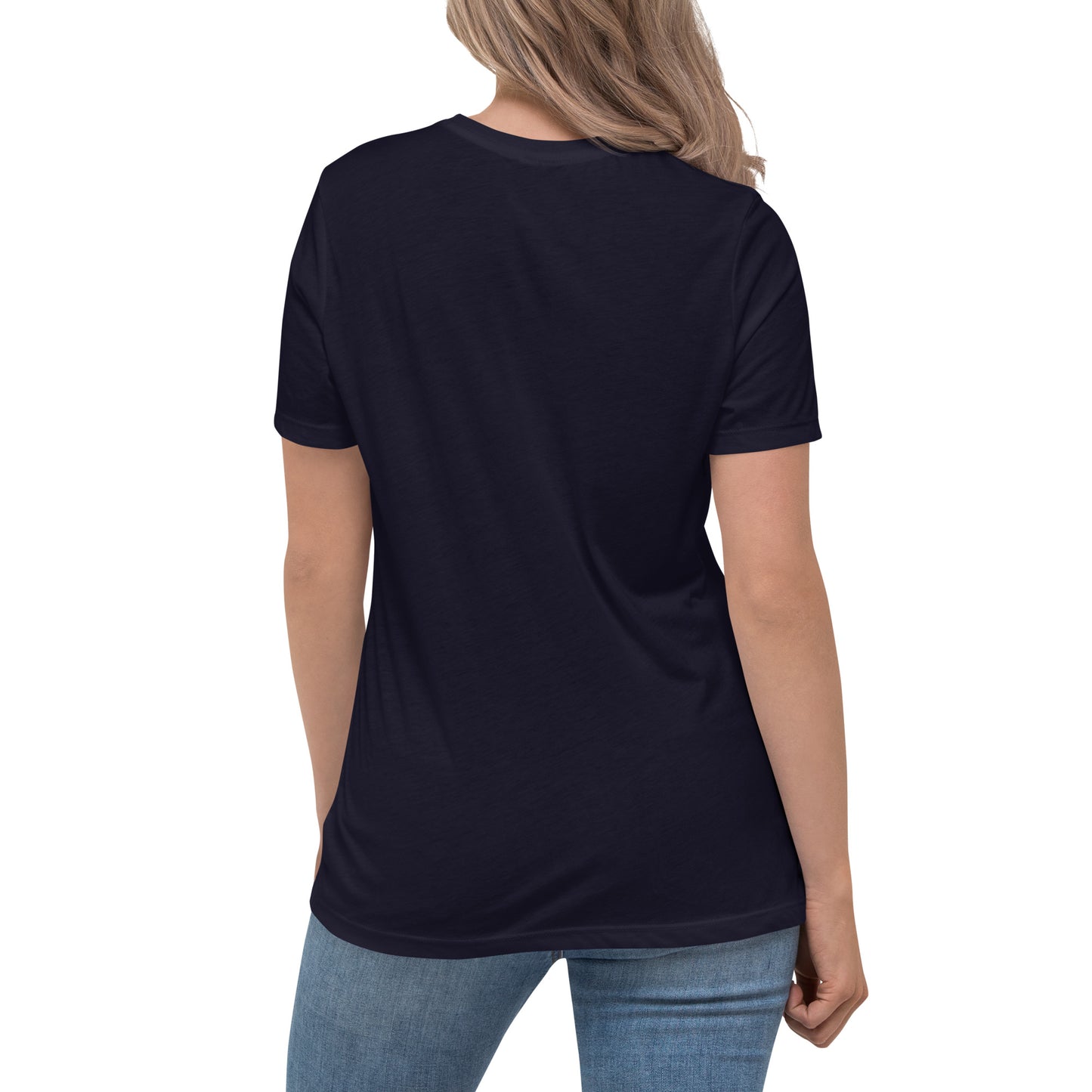 Worldly Love: Women's Mother's Day T-Shirt - 'Moms Make the World Go Round' on Purple Letters