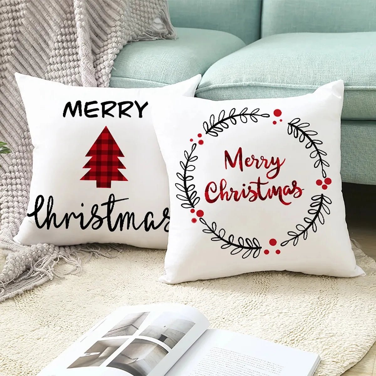 18" Winter/Christmas Cushion Covers - Elysian-Shop