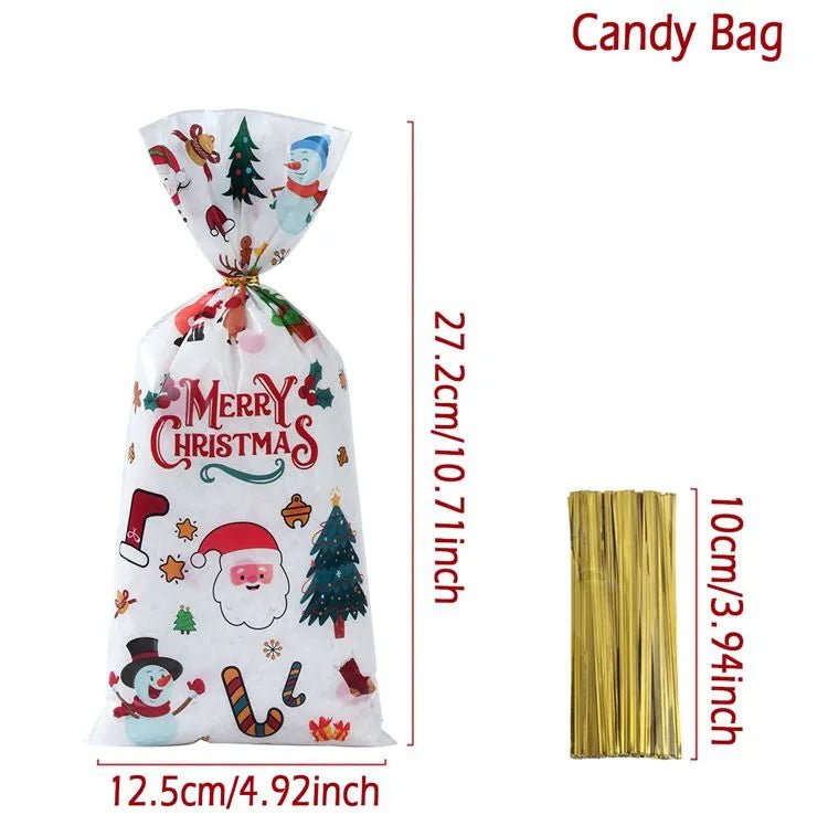 Christmas Candy Bags 25/50/100 pcs - Elysian-Shop