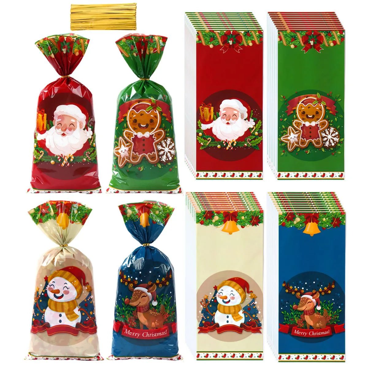 Christmas Candy Bags 25/50/100 pcs - Elysian-Shop