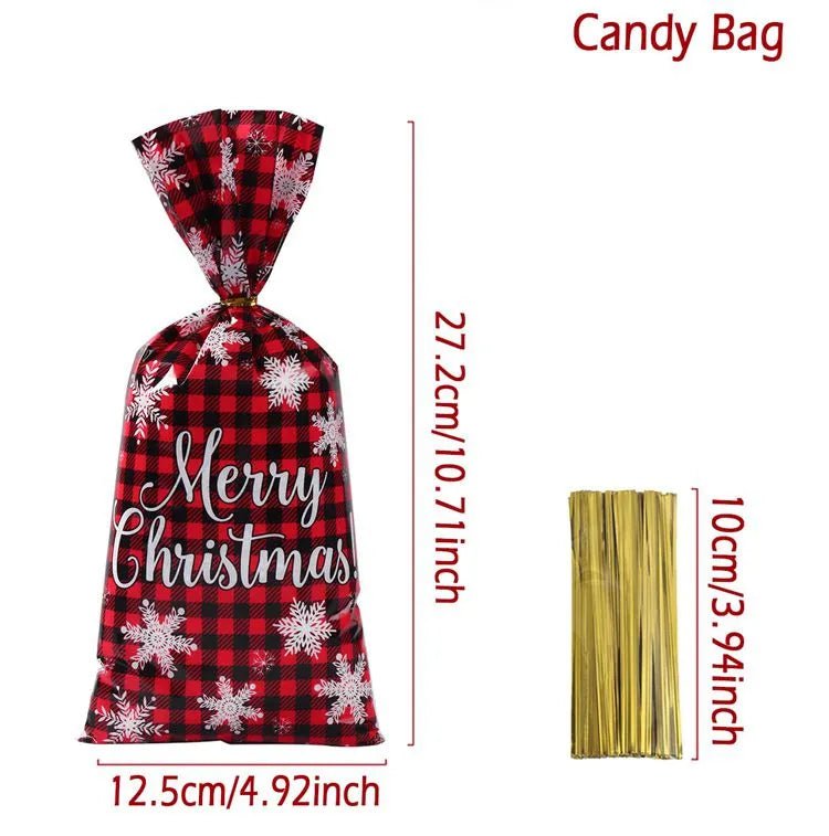 Christmas Candy Bags 25/50/100 pcs - Elysian-Shop