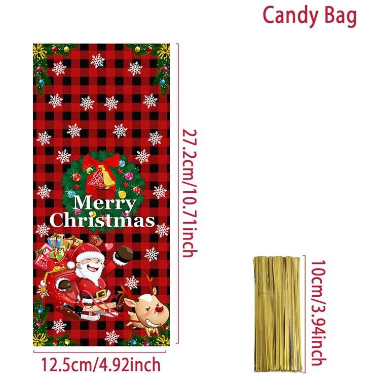 Christmas Candy Bags 25/50/100 pcs - Elysian-Shop