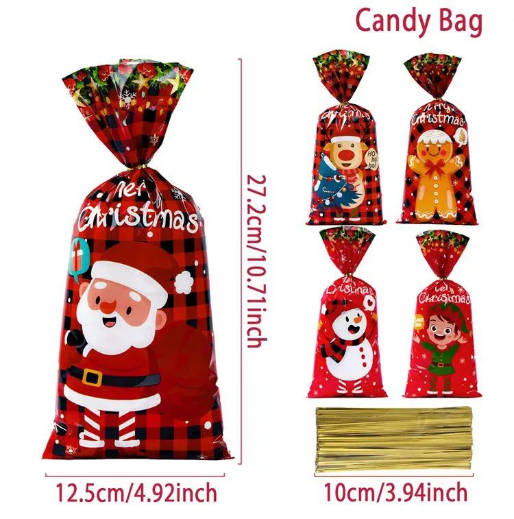 Christmas Candy Bags 25/50/100 pcs - Elysian-Shop