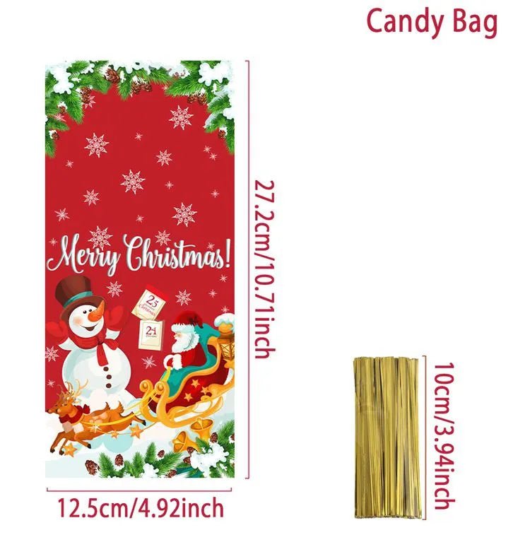 Christmas Candy Bags 25/50/100 pcs - Elysian-Shop