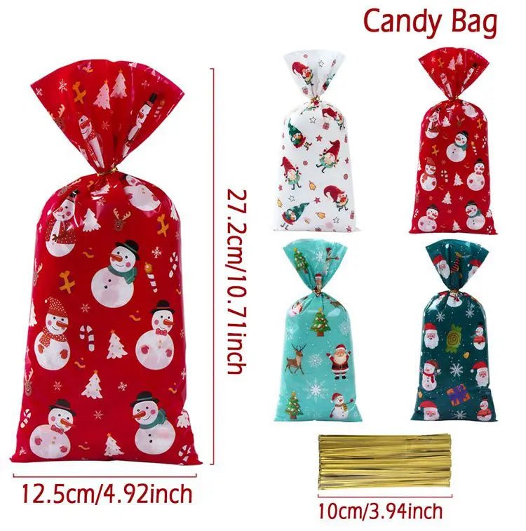 Christmas Candy Bags 25/50/100 pcs - Elysian-Shop