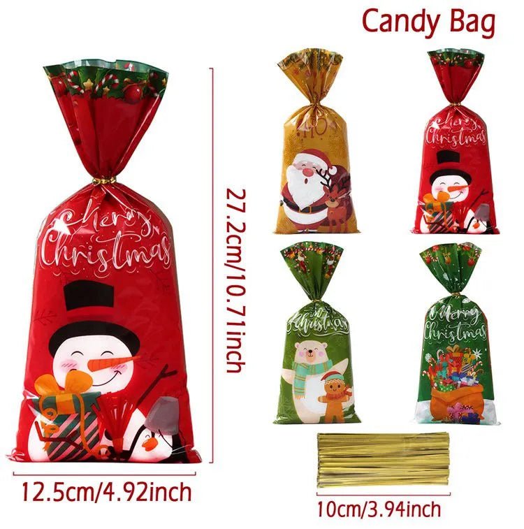 Christmas Candy Bags 25/50/100 pcs - Elysian-Shop